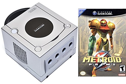 Nintendo GameCube Metroid Prime Bonus Bundle Limited Edition Platinum - Very Good