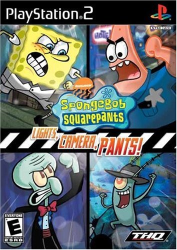 SpongeBob Squarepants Lights Camera Pants PS2 PlayStation 2 - Very Good