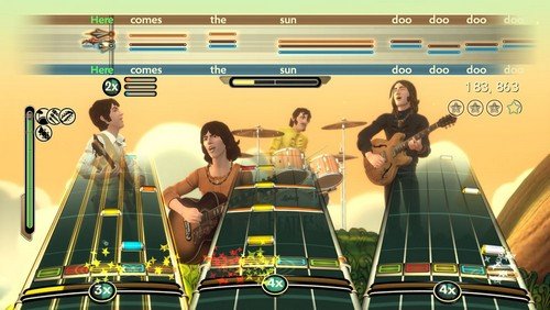 The Beatles RockBand Xbox 360 + Post Cards - Like New