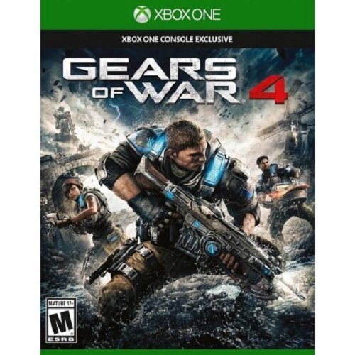 Gears of War 4 Xbox One AD + Stickers Complete CIB - Very Good