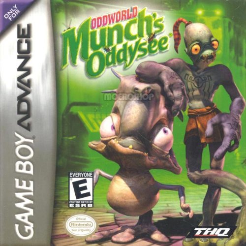 Oddworld Munche's Oddysee GameBoy Advance Cart Only Authentic / Tested - Very Good