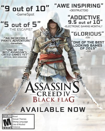 Assassin's Creed 4 Black Flag Target Ed PS3 PlayStation 3 Complete - Excellent