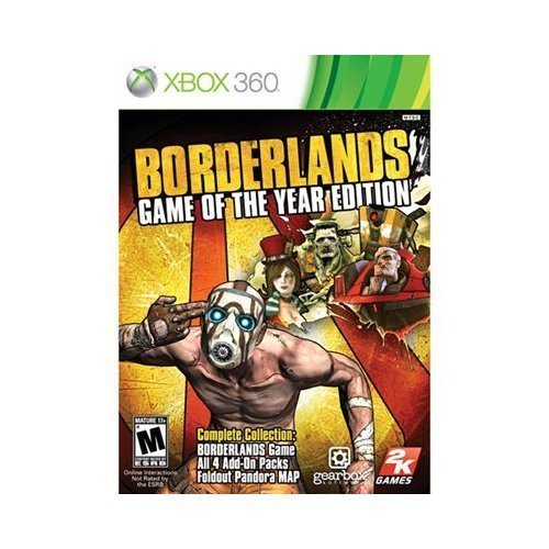 Borderlands Game of the Year Edition Xbox 360 + Poster Complete - Excellent