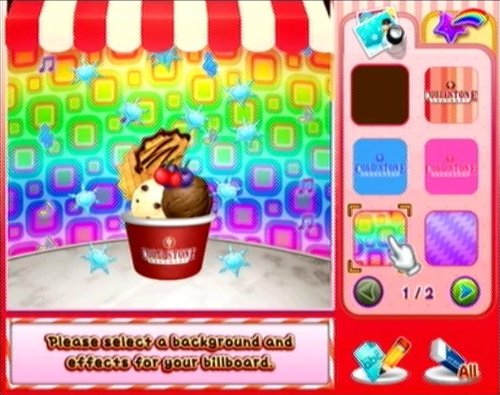 Cold Stone Creamery Scoop It Up Nintendo Wii AD Complete CIB - Very Good
