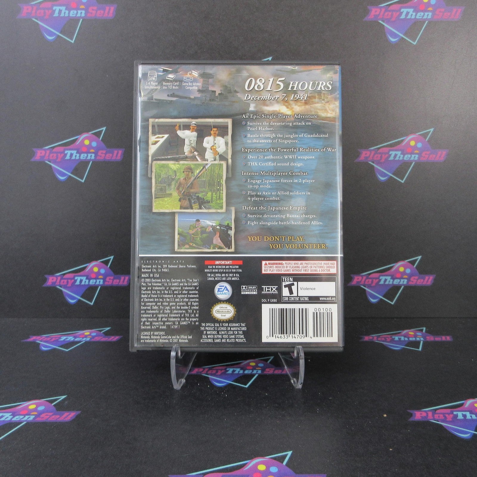 Medal of Honor Rising Sun Nintendo GameCube Complete - 1 Year Warranty EX Cond