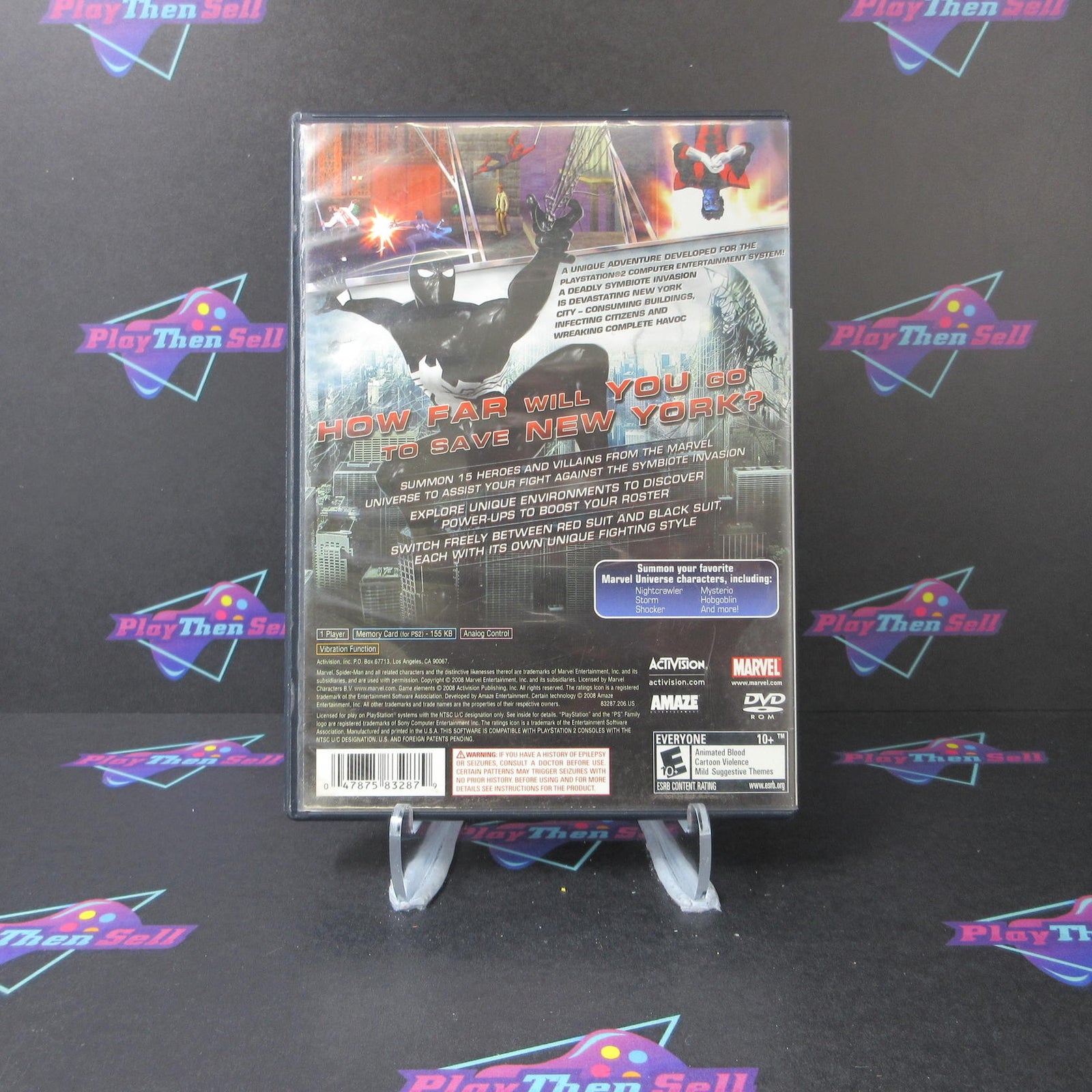 Spider-Man Web of Shadows Amazing Allies Edition PlayStation 2 CIB  - 1 Year W..