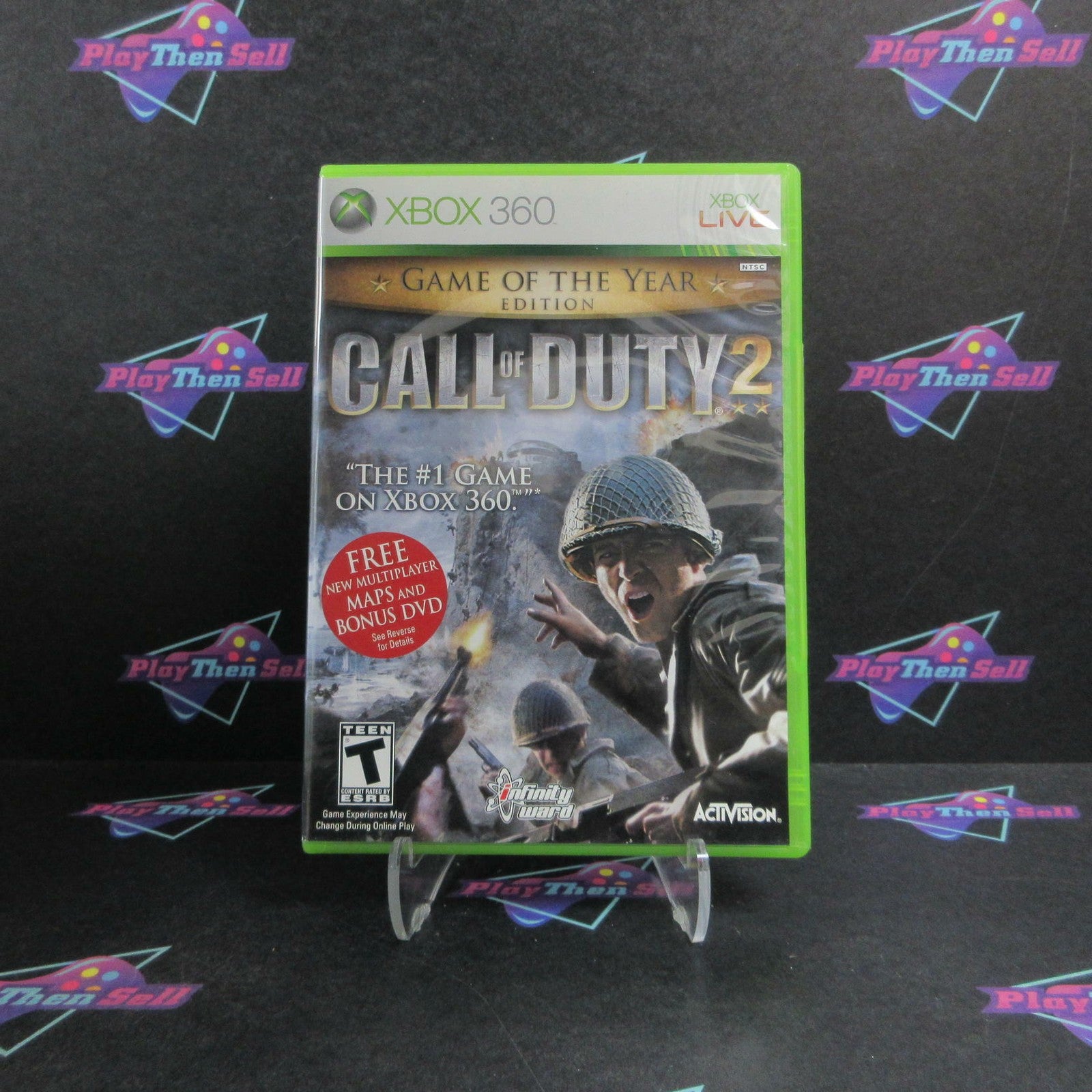 Call of Duty 2 GOTY Edition Xbox 360 No Bonus Disc Complete  - 1 Year Warranty..