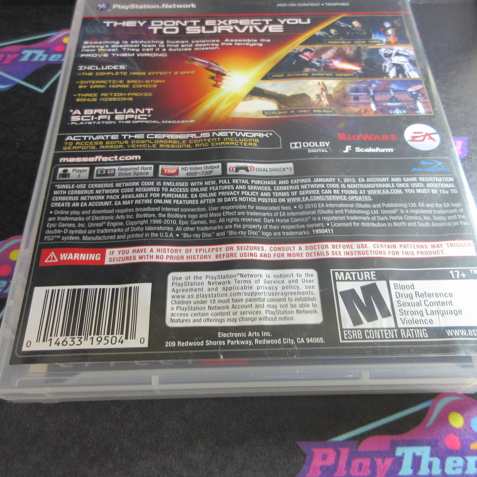 Mass Effect 2 PS3 PlayStation 3 Complete - 1 Year Warranty VG