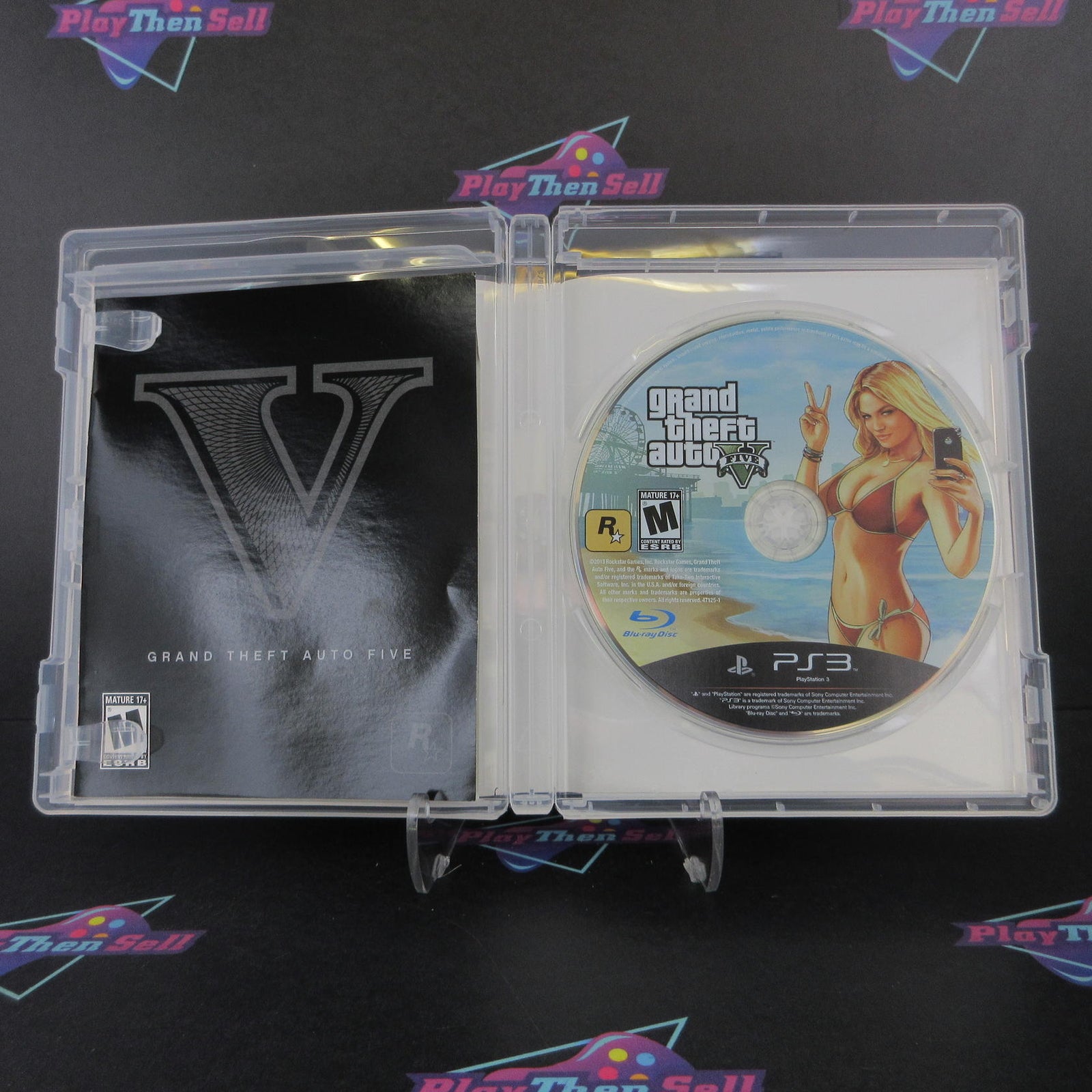 Grand Theft Auto V PS3 PlayStation 3 + Map Complete - 1 Year Warranty EX Cond