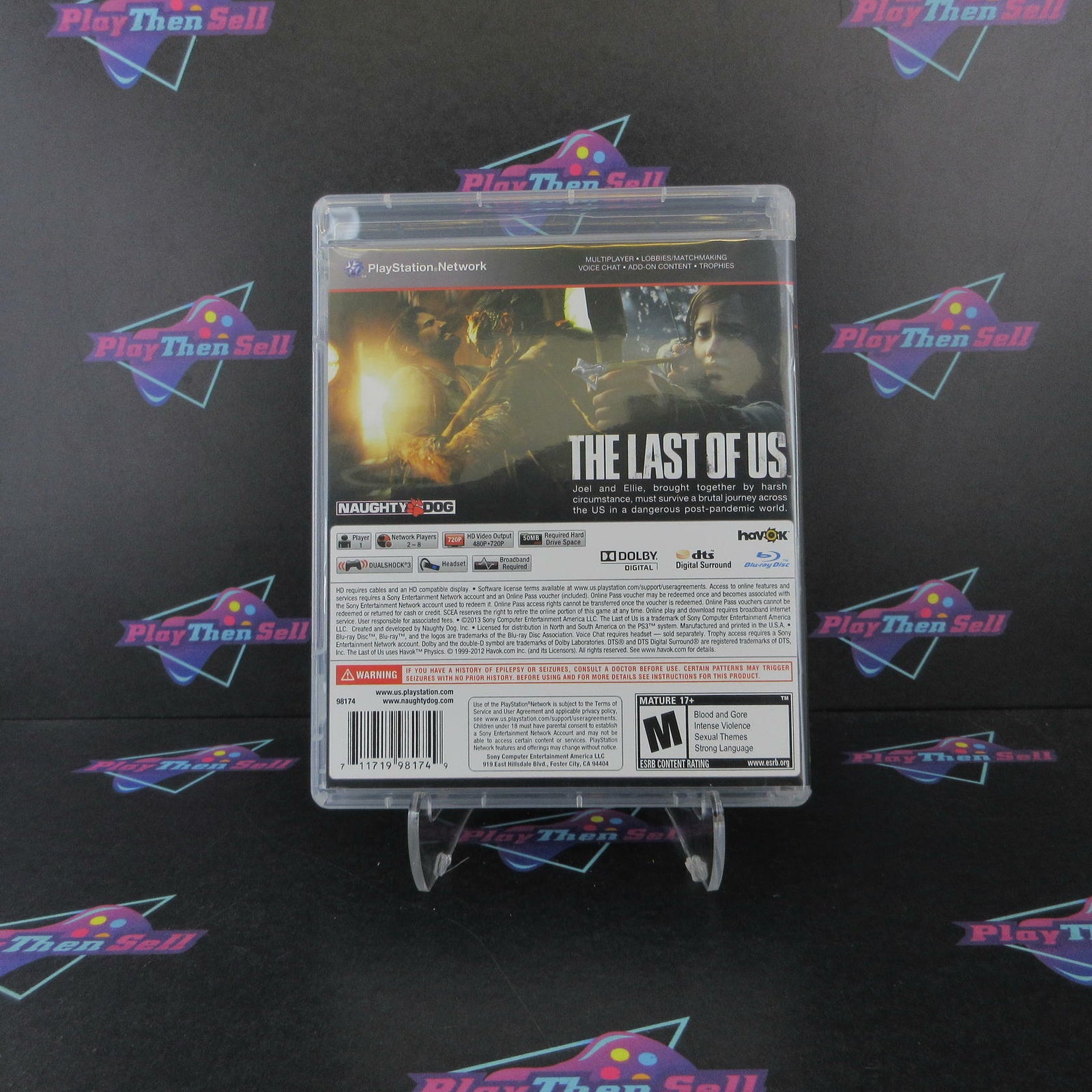 The Last of Us PS3 PlayStation 3 Complete - 1 Year Warranty EX Cond