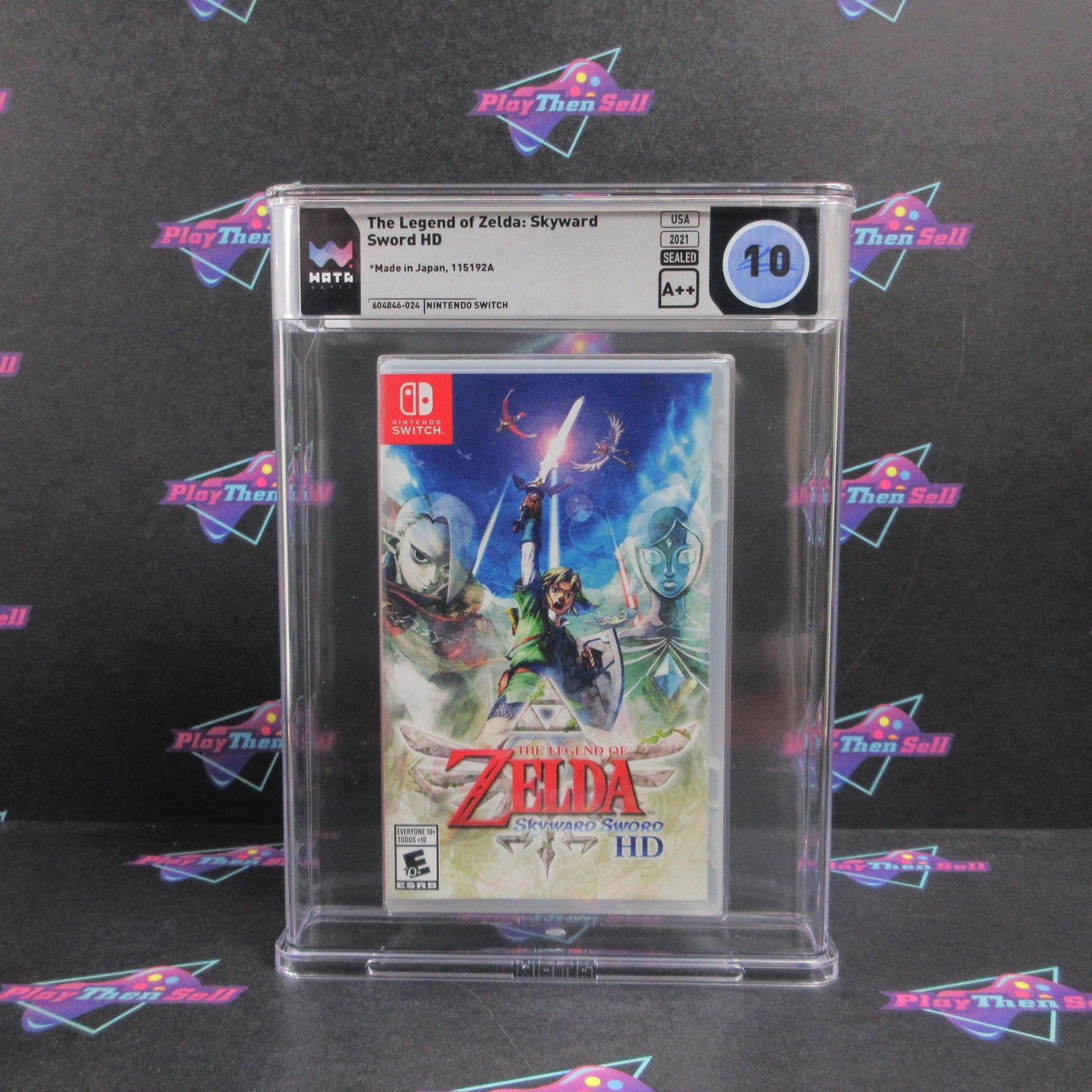 The Legend of Zelda Skyward Sword HD Nintendo Switch WATA Graded 10 A++ Pop 3 ..