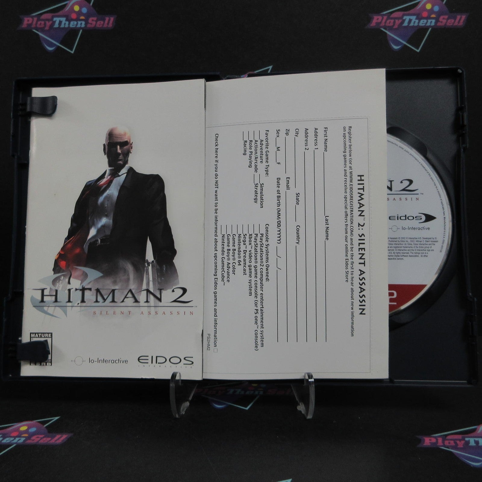 Hitman 2 Silent Assassin PS2 PlayStation 2 GH + Reg Card Complete  - 1 Year Wa..