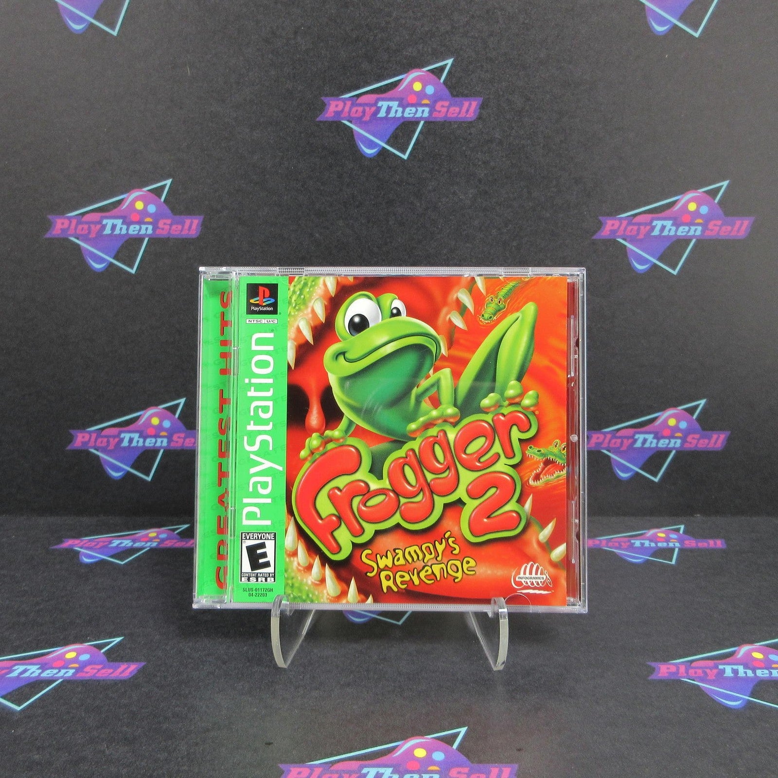 Frogger 2 Swampys Revenge PS1 PlayStation 1 GH Complete  - 1 Year Warranty EX ..