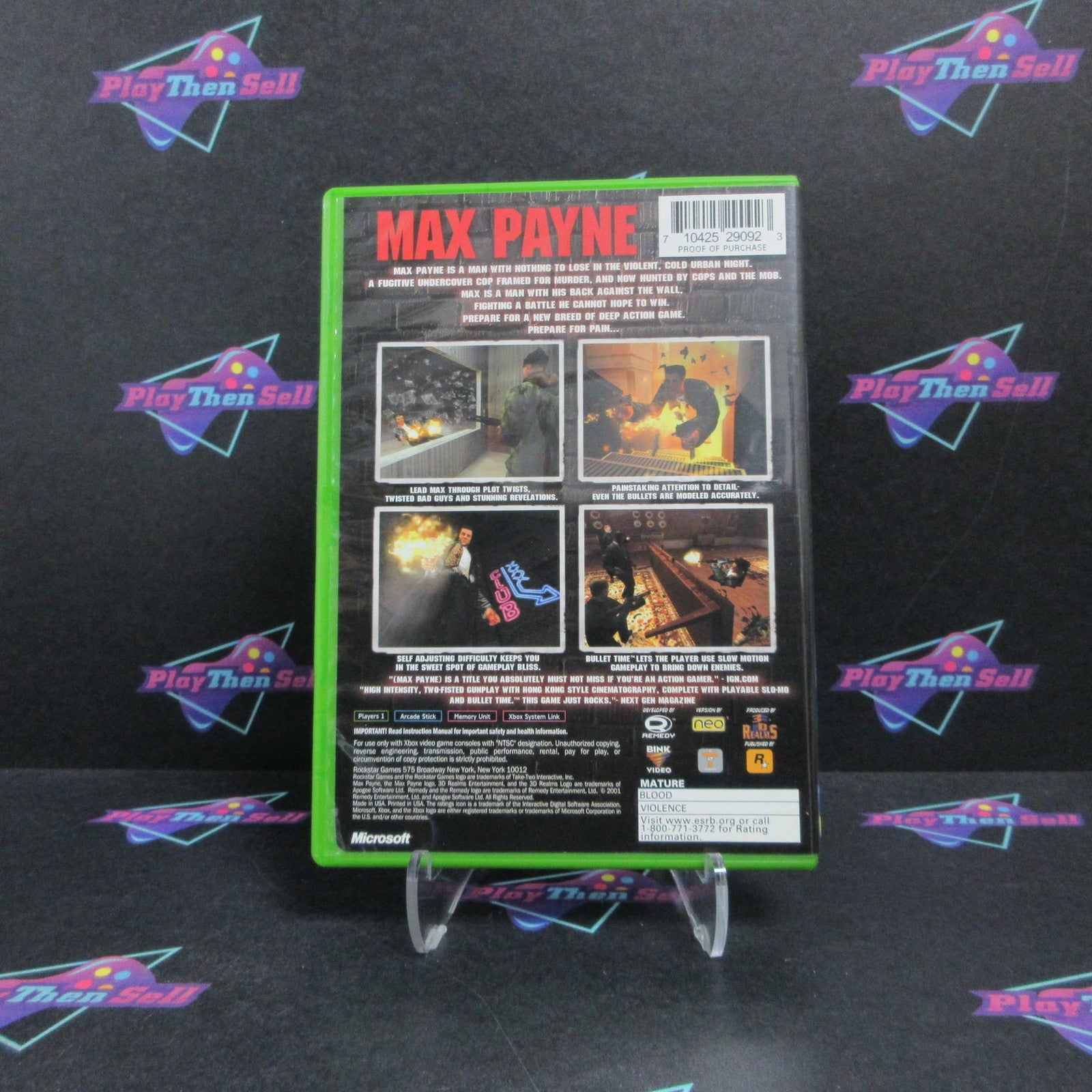 Max Payne Xbox Complete - 1 Year Warranty EX Cond