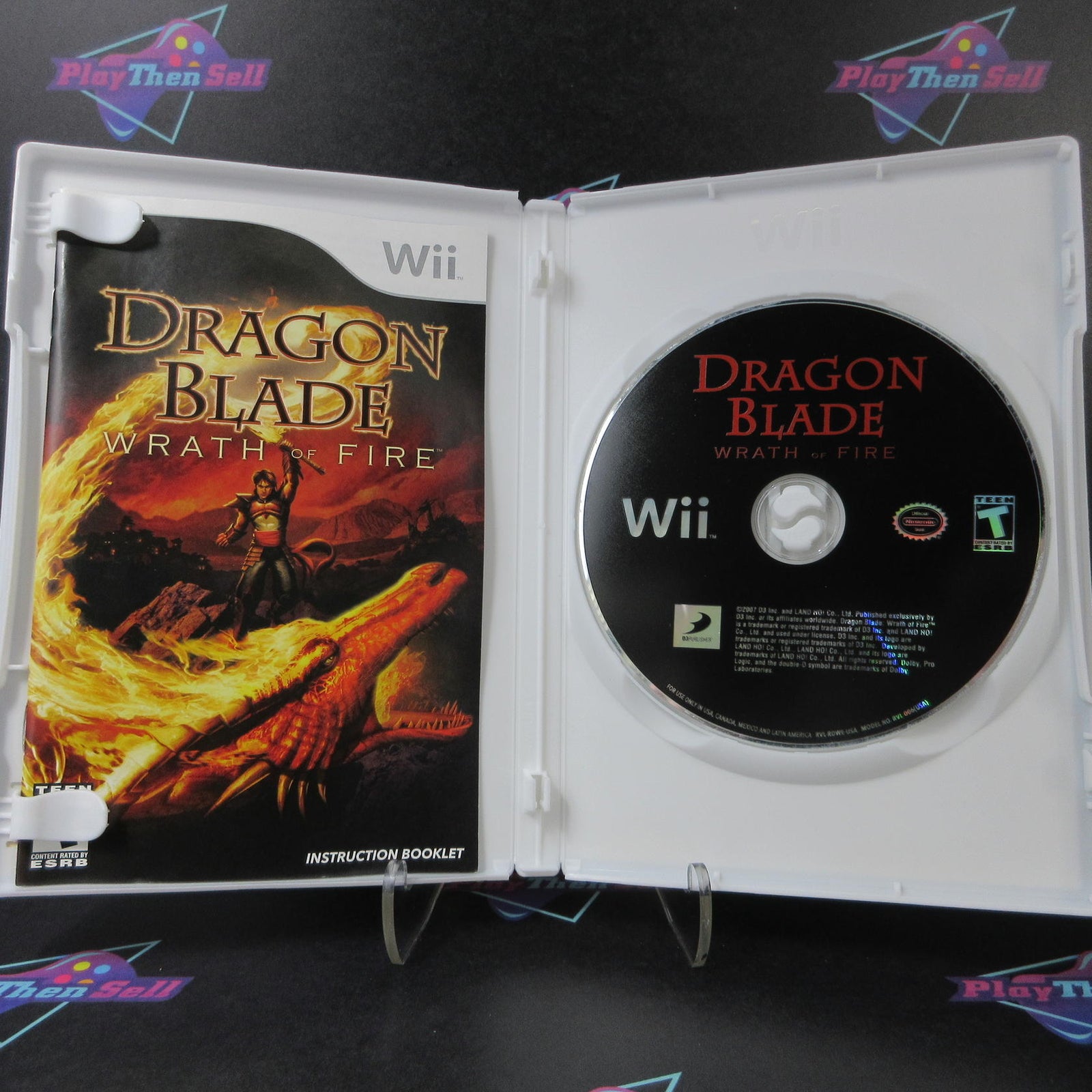 Dragon Blade Wrath Of Fire Nintendo Wii AD Complete - (See Pics)