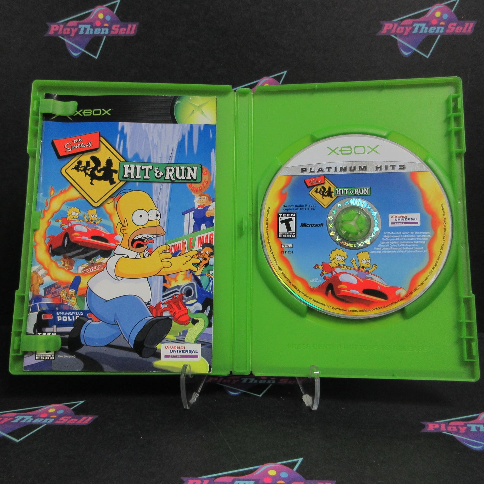 Simpsons Hit and Run Xbox PH AD/MD Complete CIB - (See Pics)