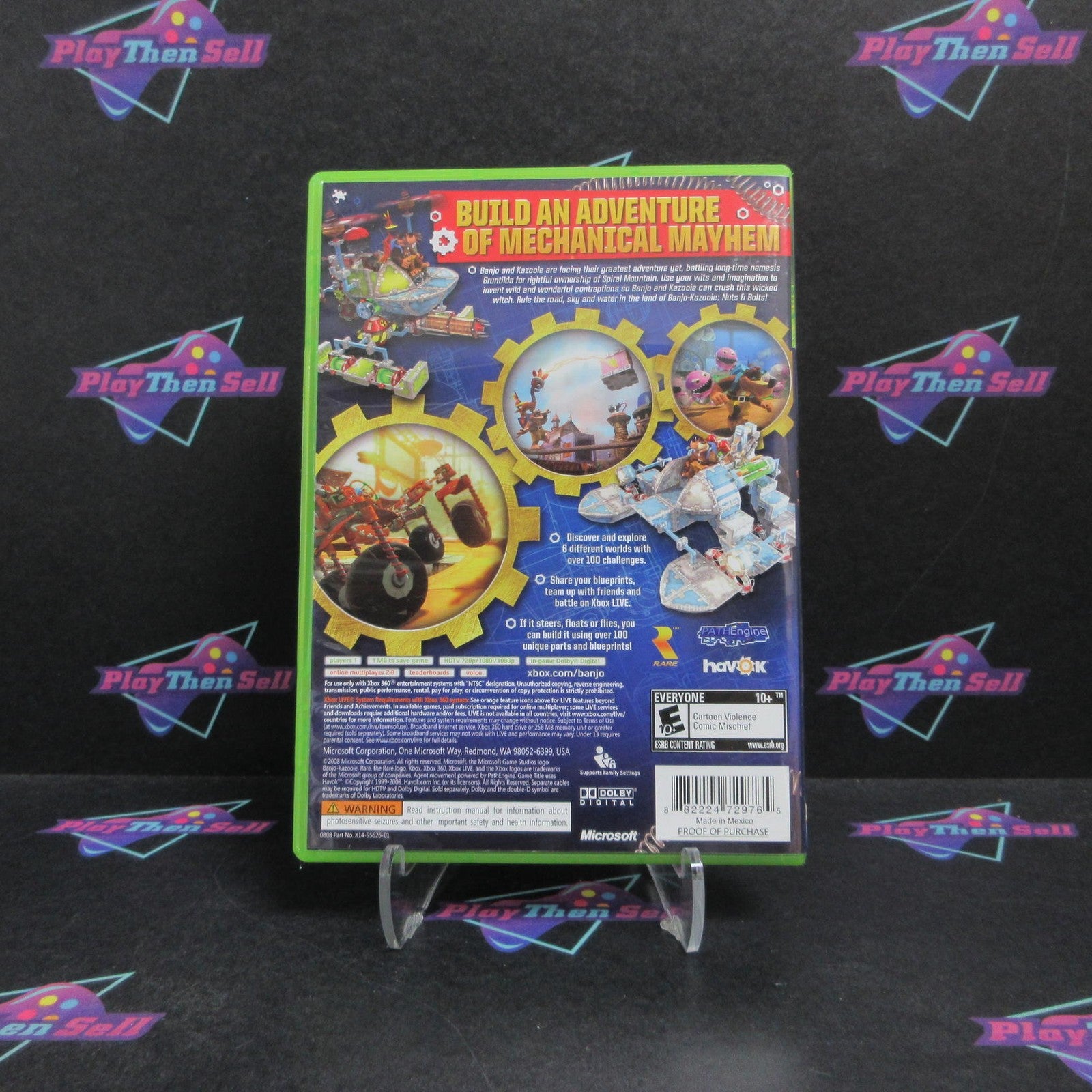 Banjo-Kazooie Nuts & Bolts Xbox 360 + Poster Complete - 1 Year Warranty EX Cond
