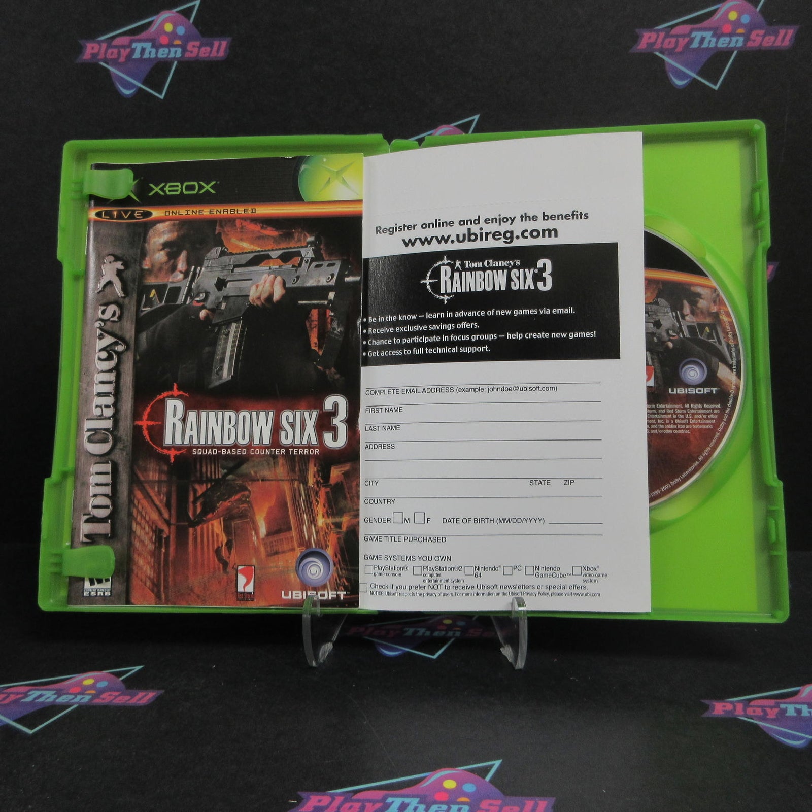 Rainbow Six 3 Squad-Based Counter Terror Xbox PH + Reg Card Complete  - 1 Year..