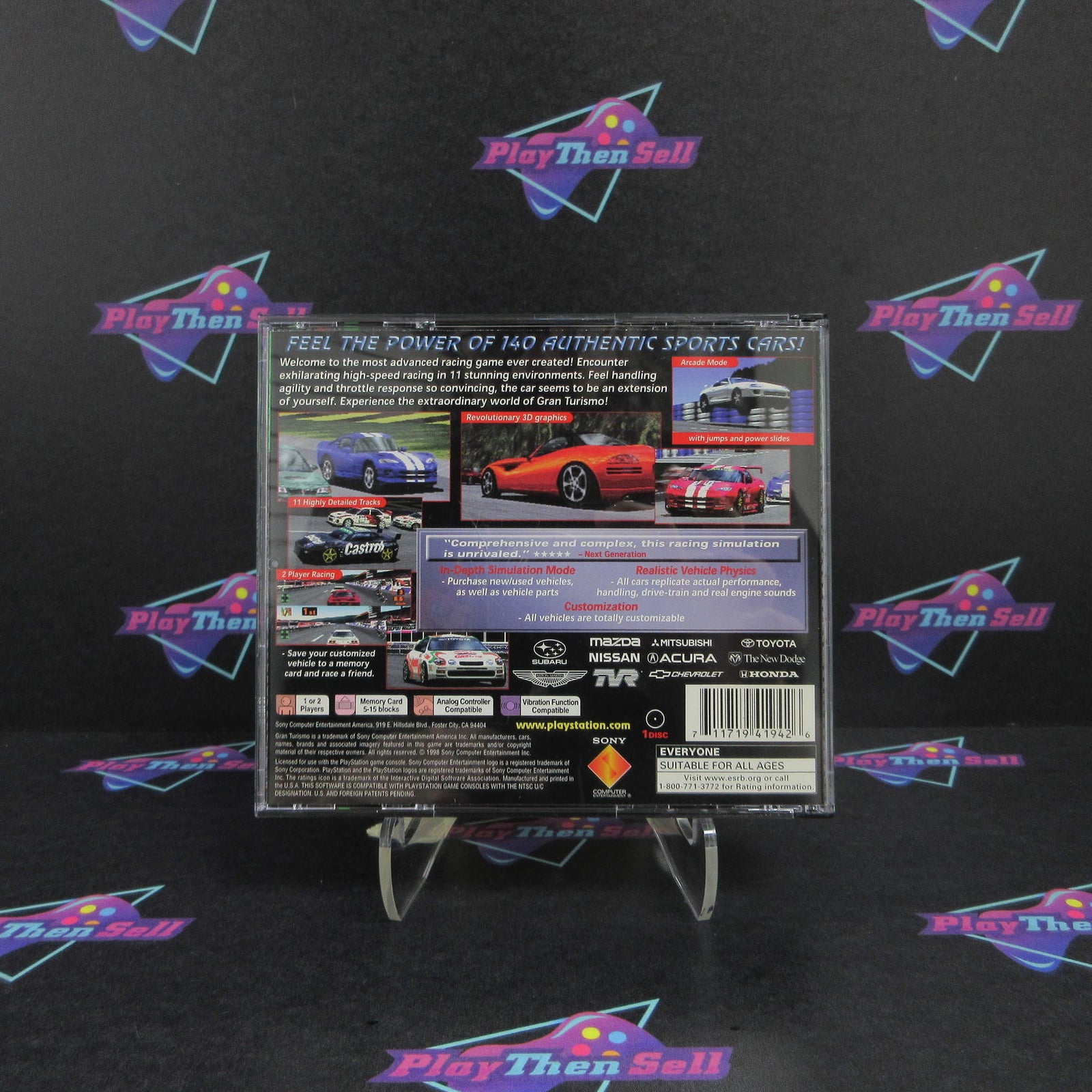 Gran Turismo PS1 PlayStation 1 GH Complete - 1 Year Warranty EX Cond