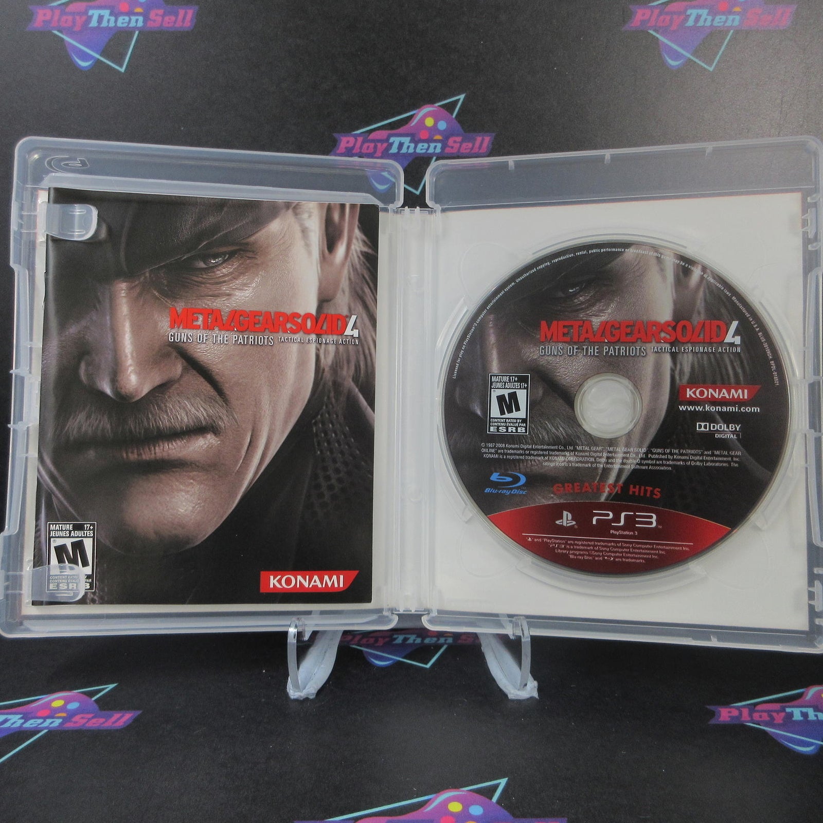 Metal Gear Solid 4 Guns Of The Patriots PS3 PlayStation 3 GH CIB  - 1 Year War..