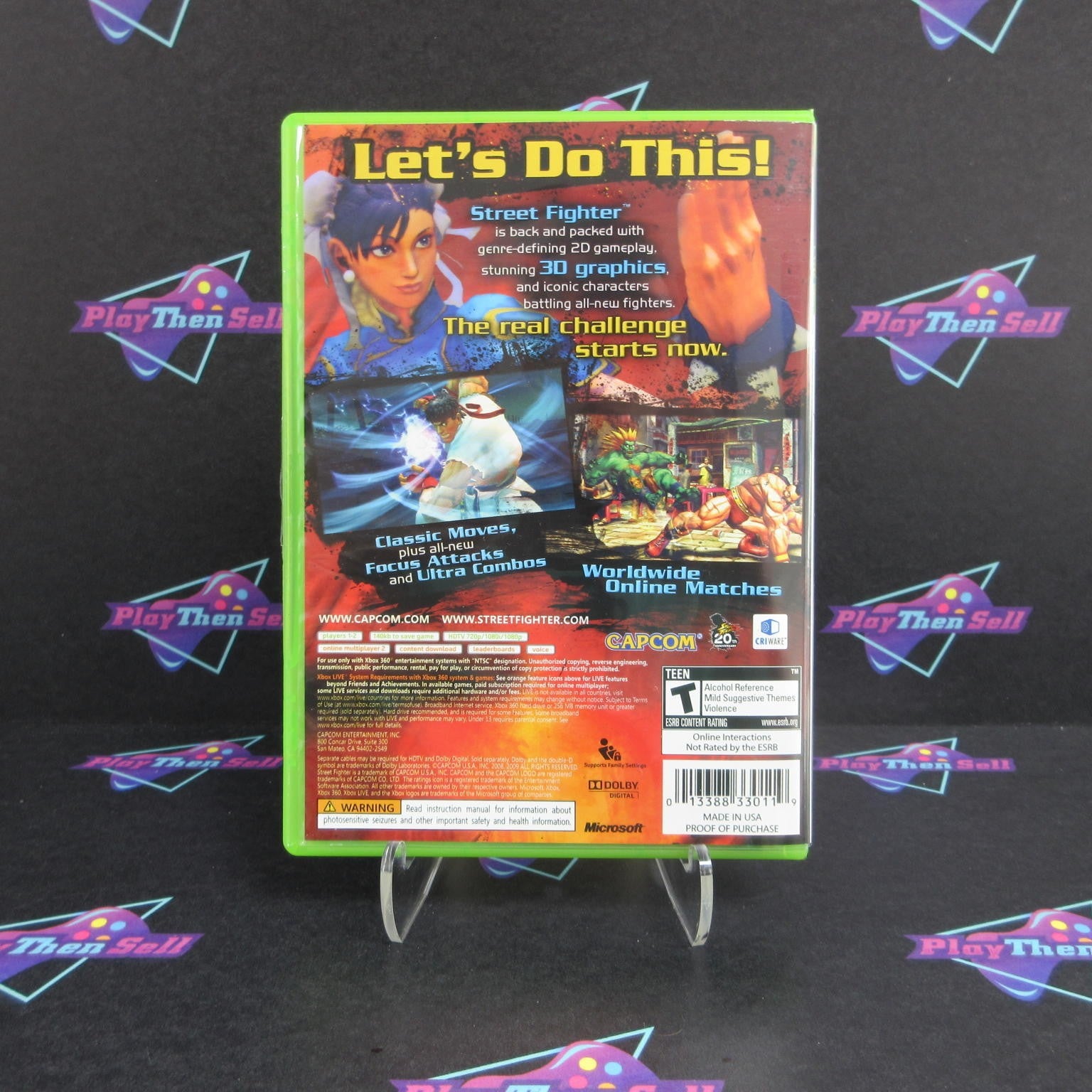 Street Fighter IV Xbox 360 Complete - 1 Year Warranty EX Cond