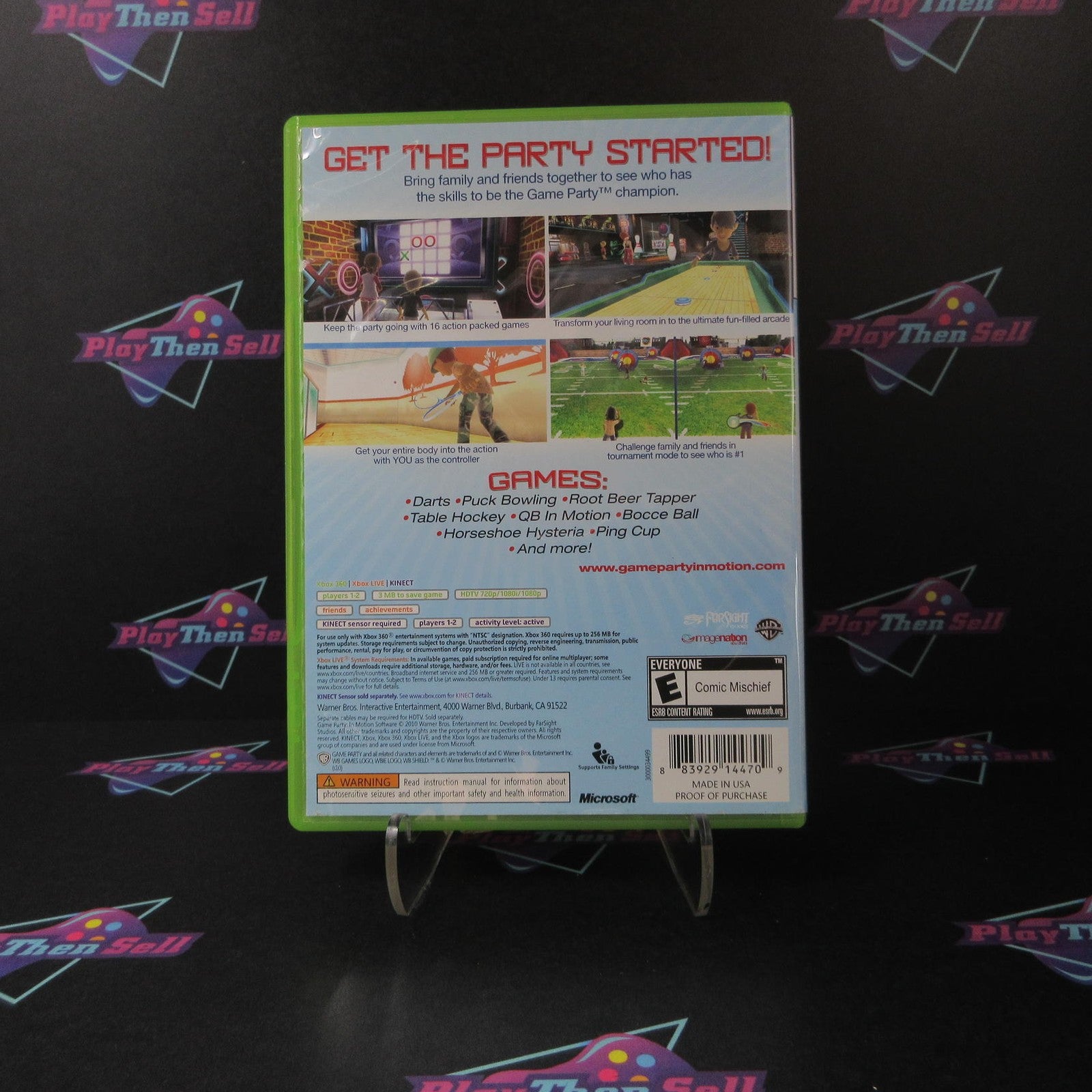 Game Party In Motion Xbox 360 Complete - 1 Year Warranty EX Cond