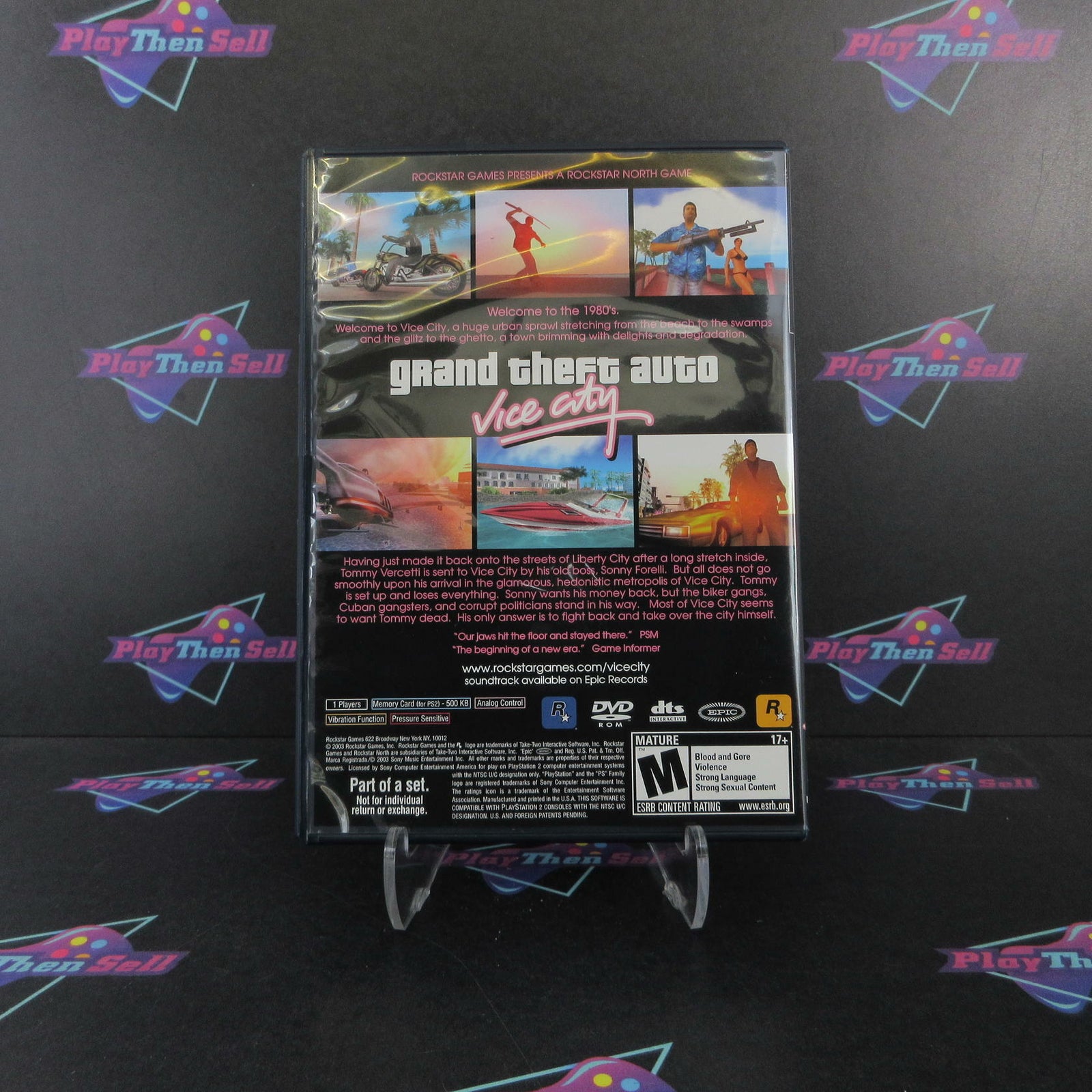 Grand Theft Auto Vice City PS2 PlayStation 2 Complete - 1 Year Warranty EX Cond