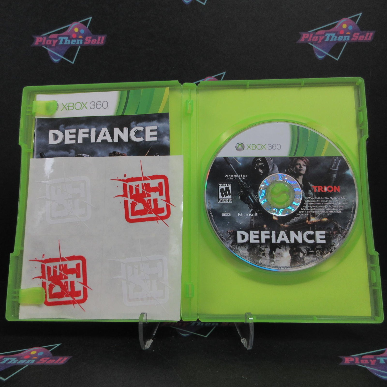 Defiance Xbox 360 + Stickers Complete - 1 Year Warranty EX Cond