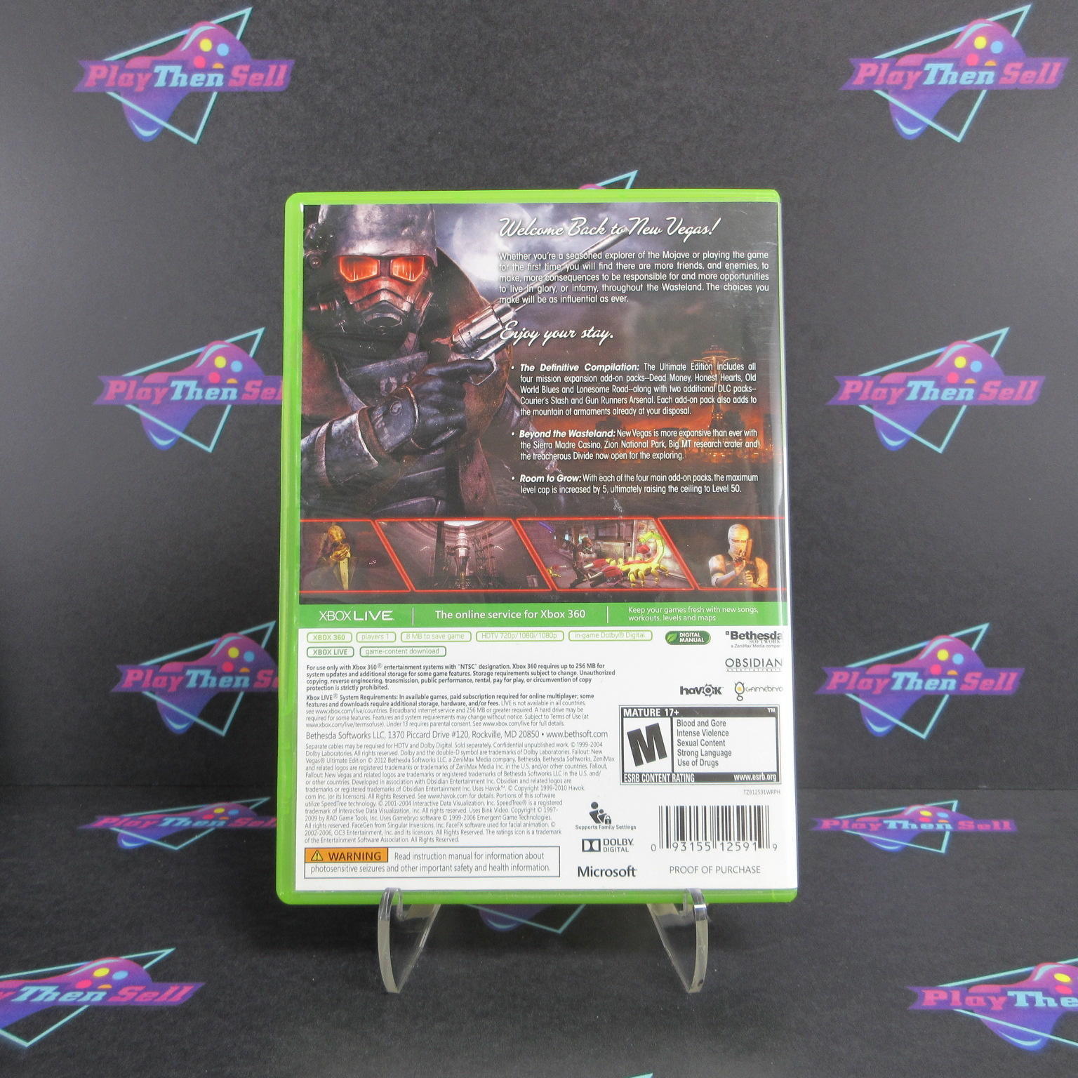 Fallout New Vegas Ultimate Edition Xbox 360 PH Complete  - 1 Year Warranty EX ..