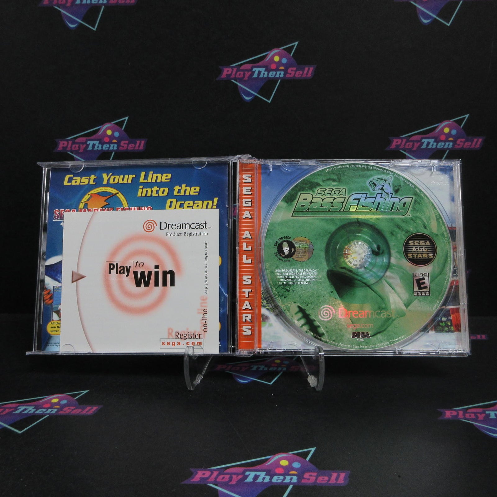 Sega Bass Fishing All Stars Sega Dreamcast + Reg Card Complete  - 1 Year Warra..