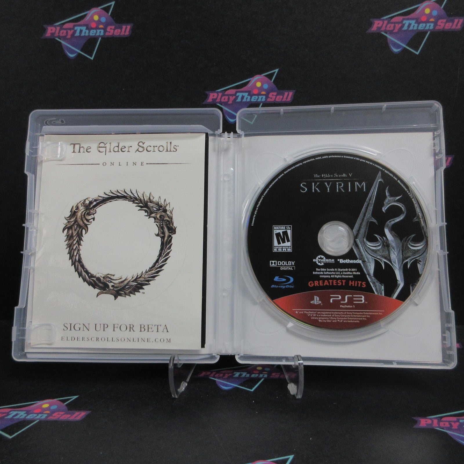 Elder Scrolls V Skyrim PS3 PlayStation 3 GH + Sticker Complete  - 1 Year Warra..