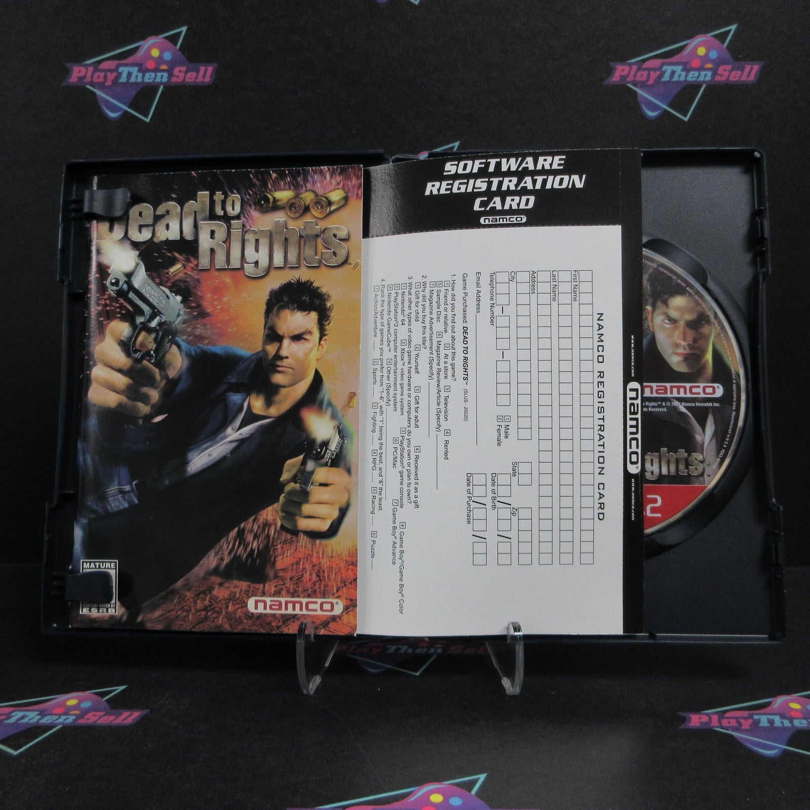 Dead to Rights PS2 PlayStation 2 GH Disc + Reg Card Complete  - 1 Year Warrant..