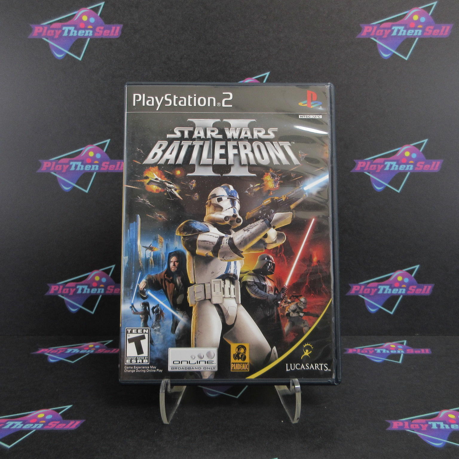 Star Wars Battlefront 2 PS2 PlayStation 2 + Reg Card Complete  - 1 Year Warran..