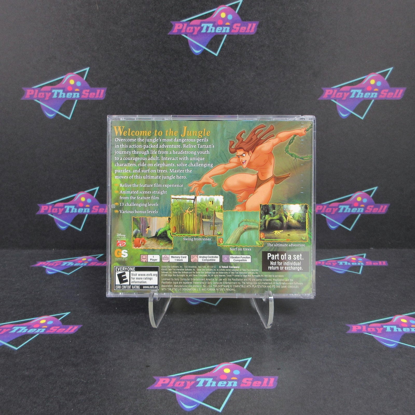 Tarzan Collector's Edition PS1 PlayStation 1 Complete - 1 Year Warranty EX Cond