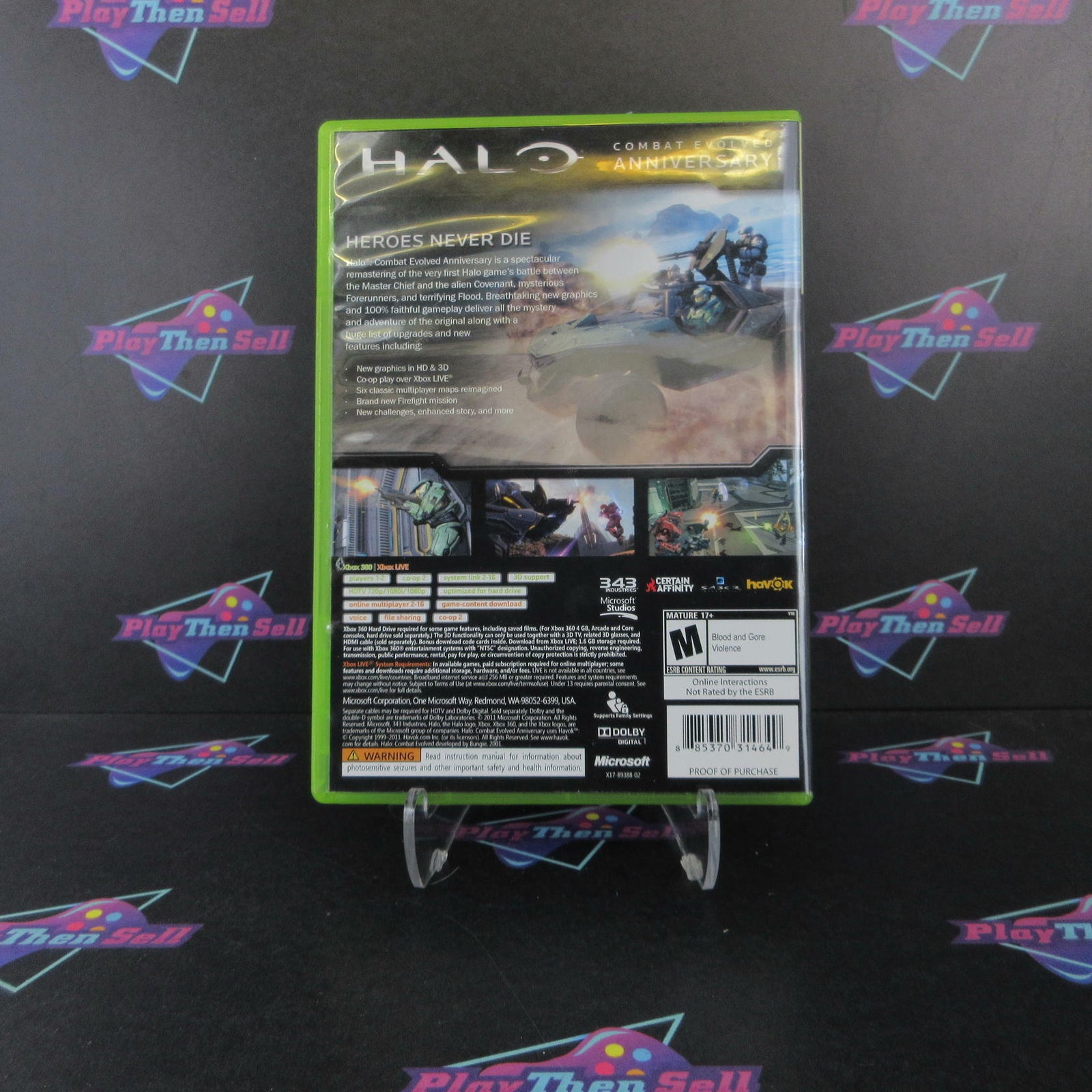Halo Combat Evolved Anniversary Xbox 360 Complete - 1 Year Warranty EX Cond