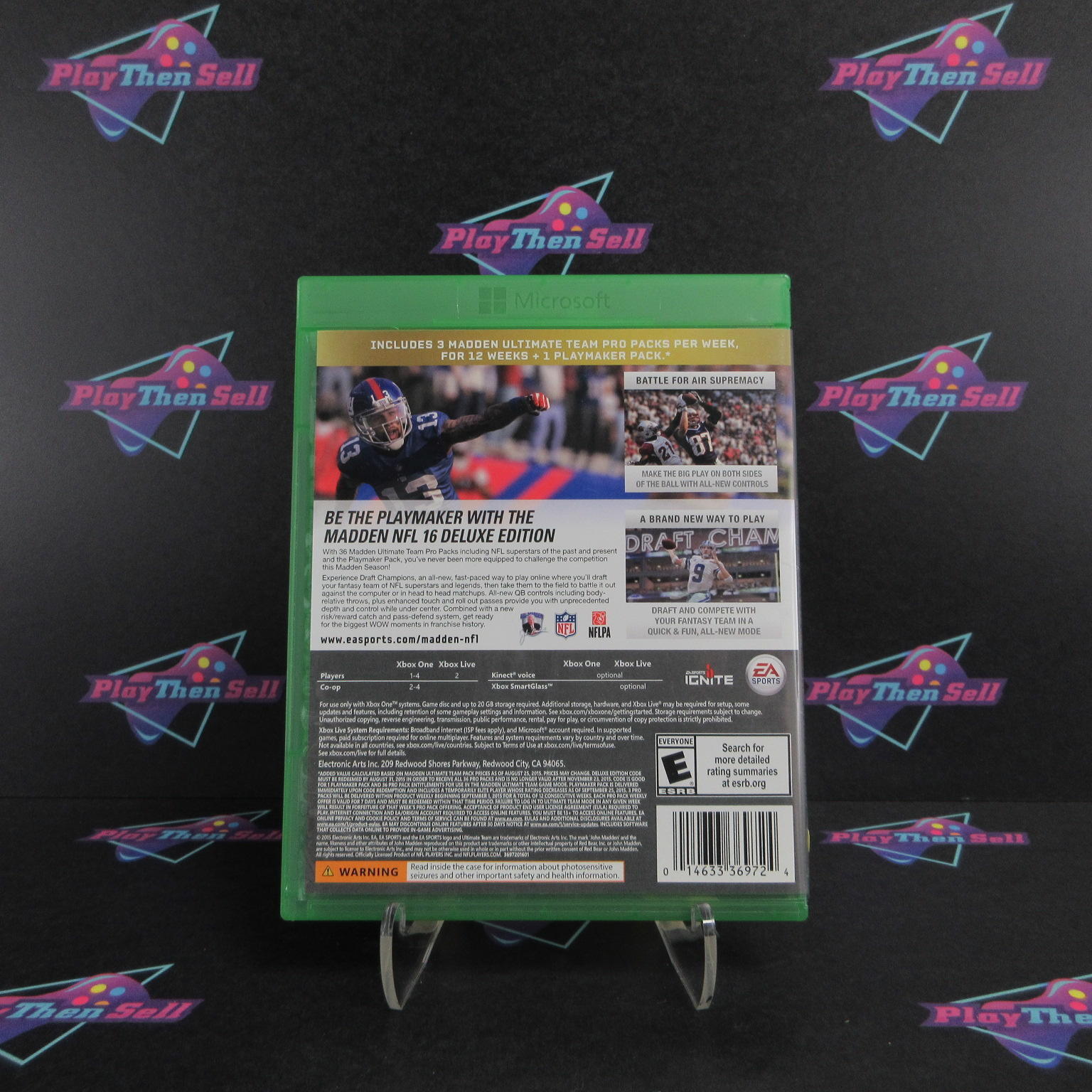 Madden NFL 16 Deluxe Edition Xbox One - Complete CIB