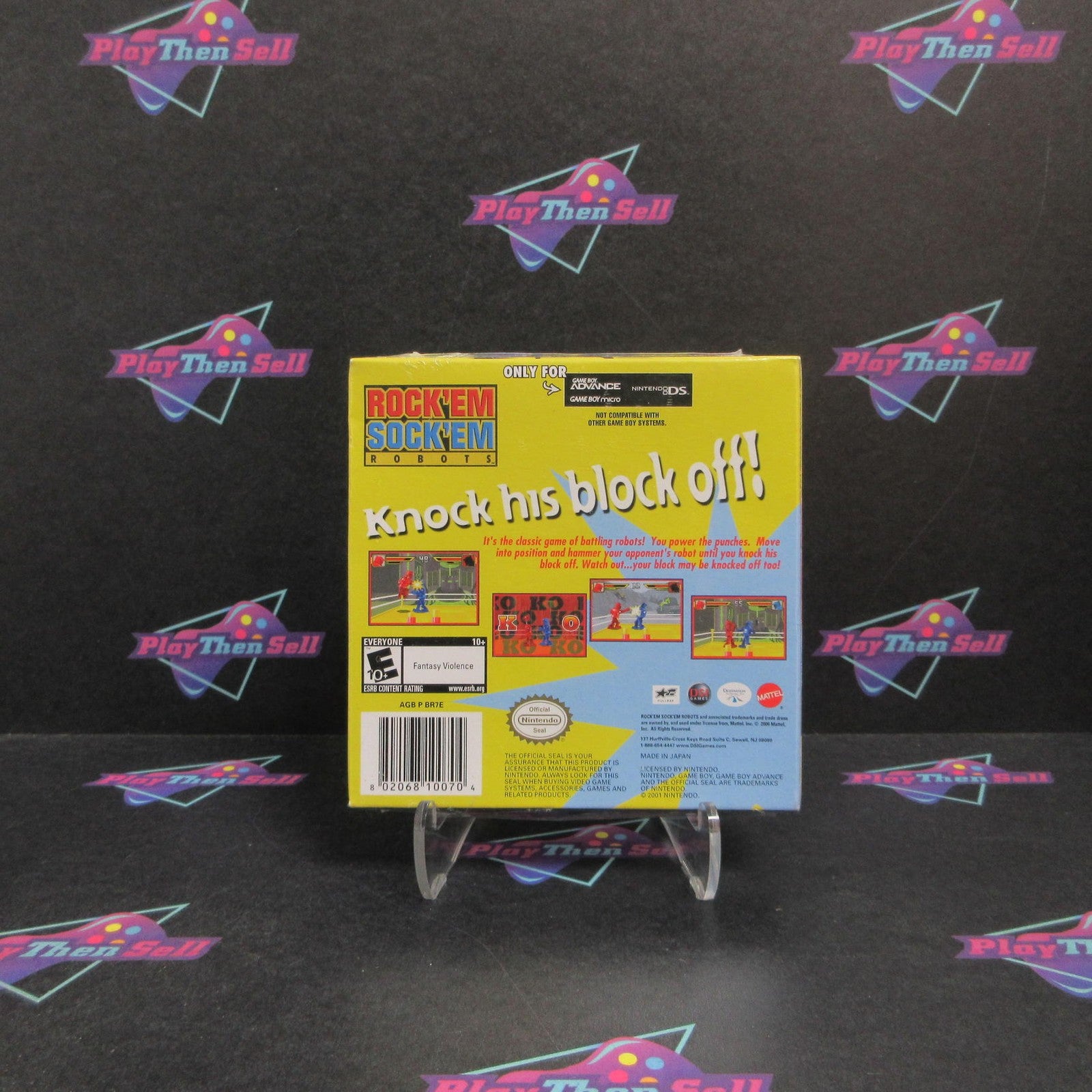 Rockem Sockem Robots GBA Game Boy Advance Brand New - Sealed