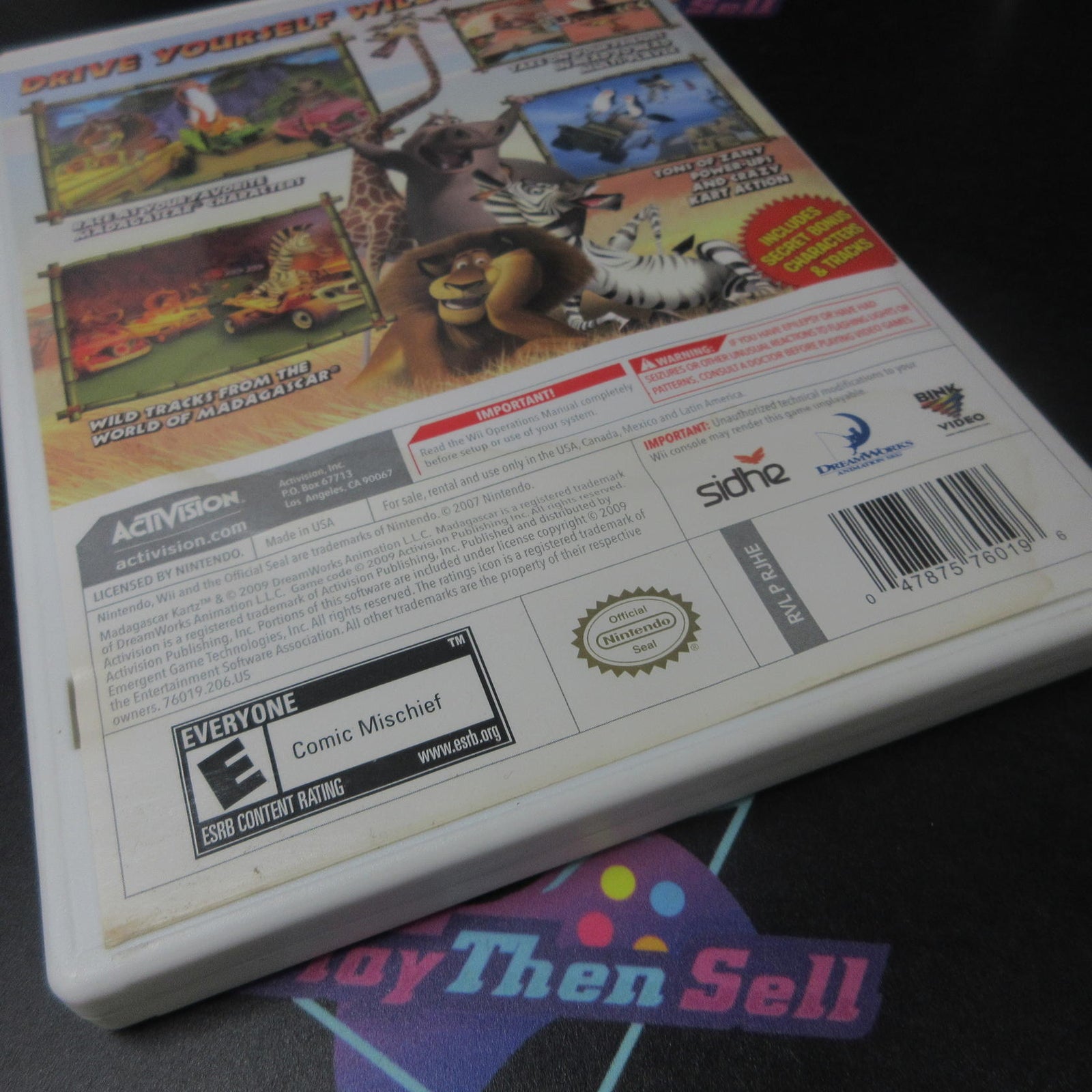 Madagascar Kartz Nintendo Wii Complete - 1 Year Warranty VG