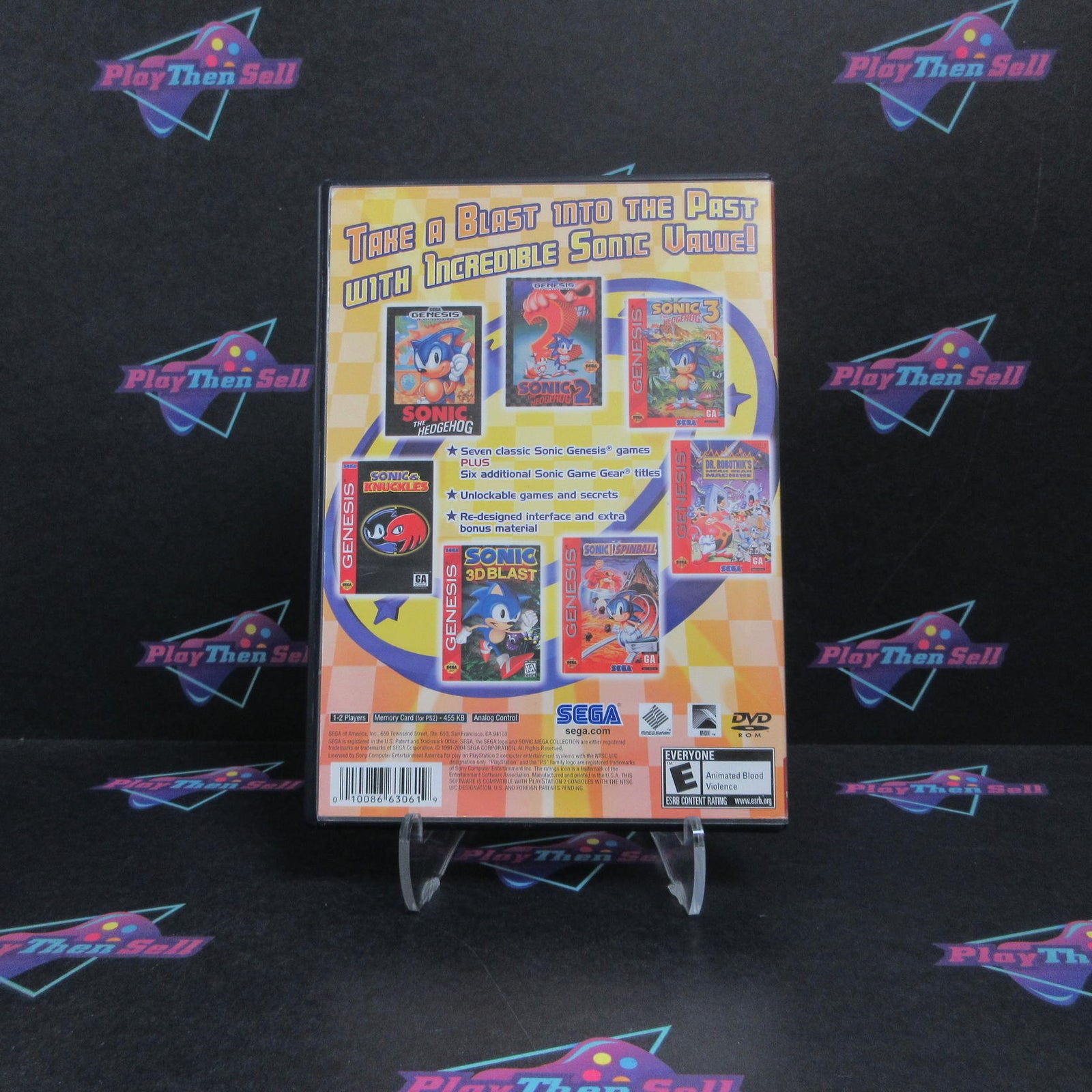 Sonic Mega Collection GH PS2 PlayStation 2 AD/DD Complete CIB - (See Pics)