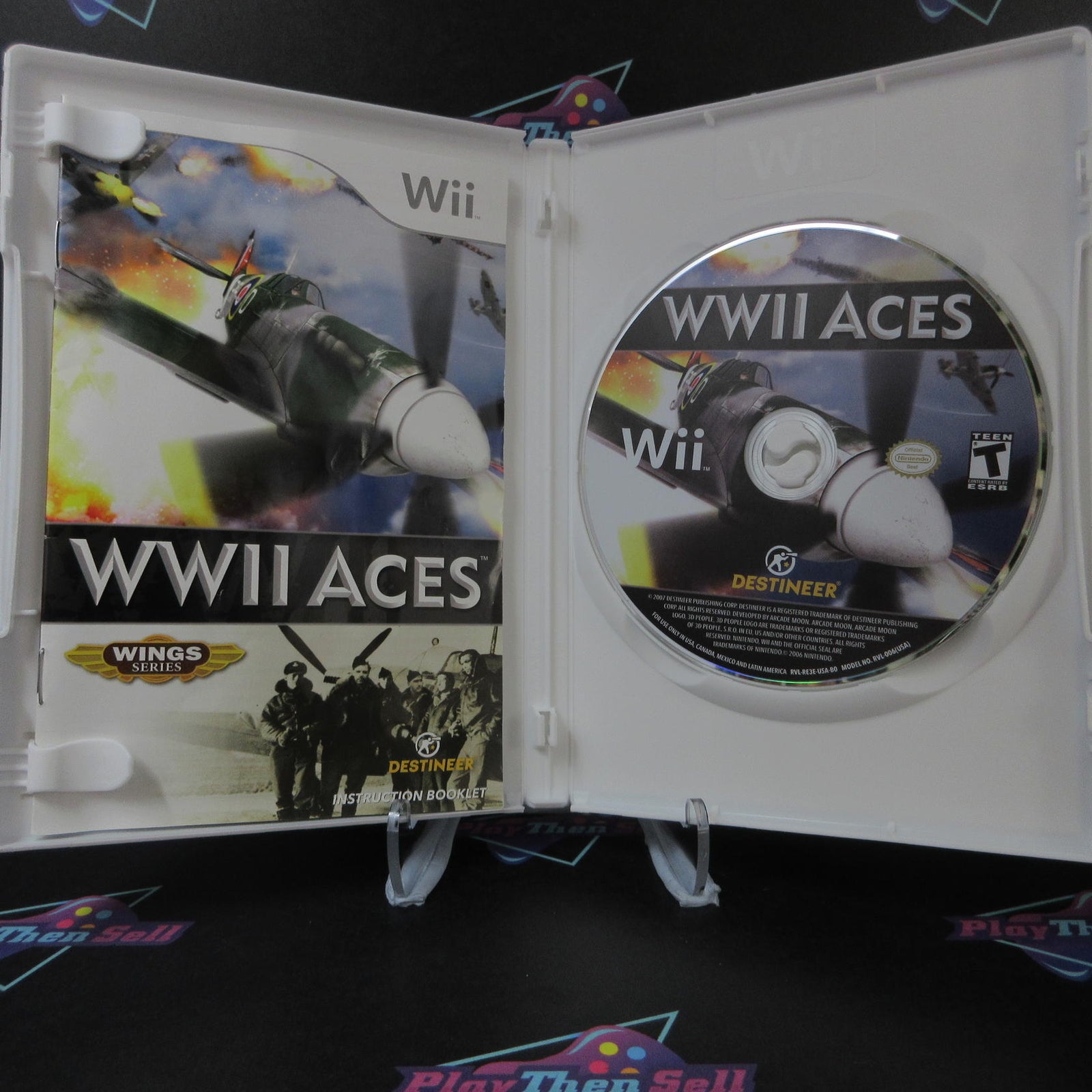 WWII Aces - Nintendo Wii Complete - 1 Year Warranty VG