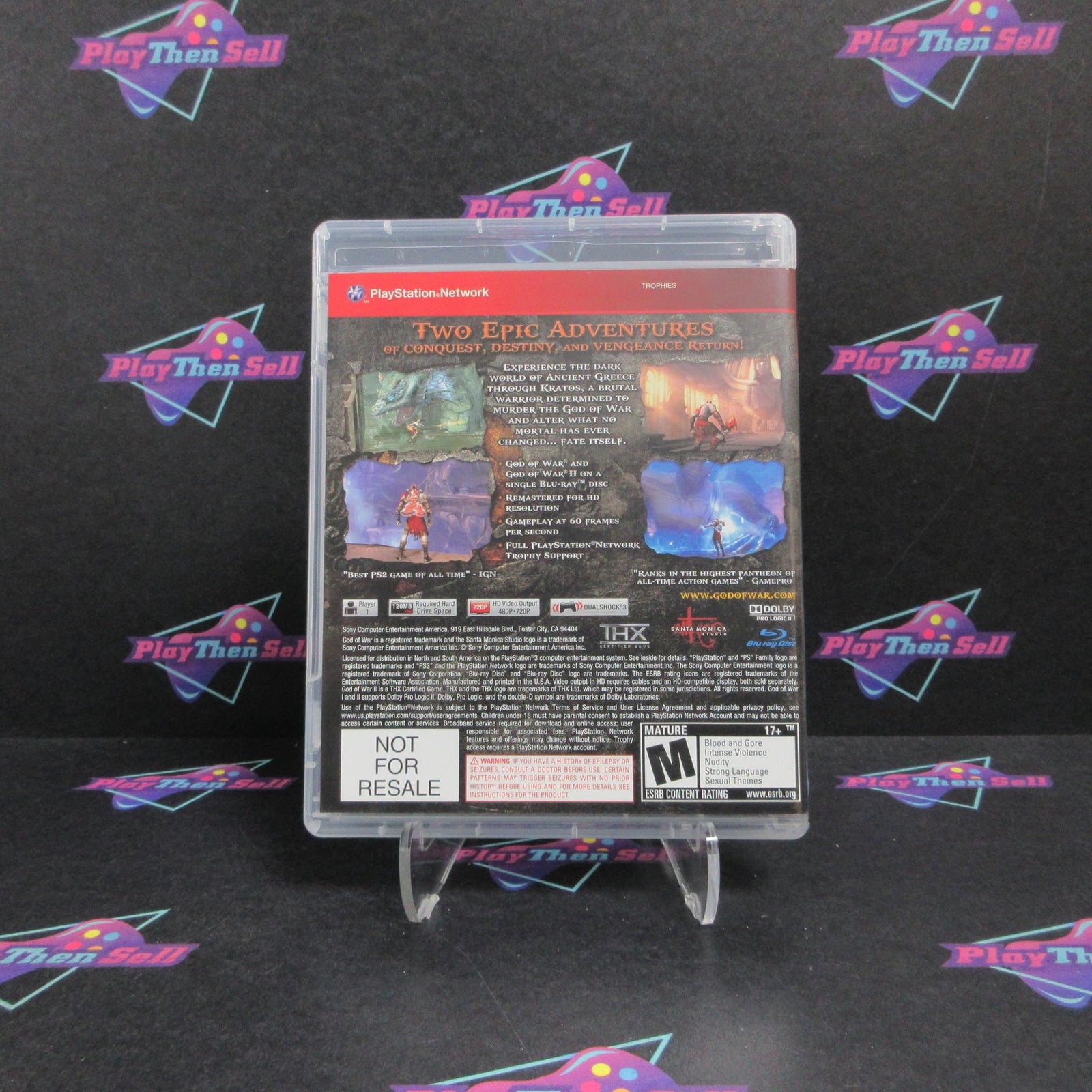 God of War Collection PS3 PlayStation 3 GH Complete - 1 Year Warranty EX Cond