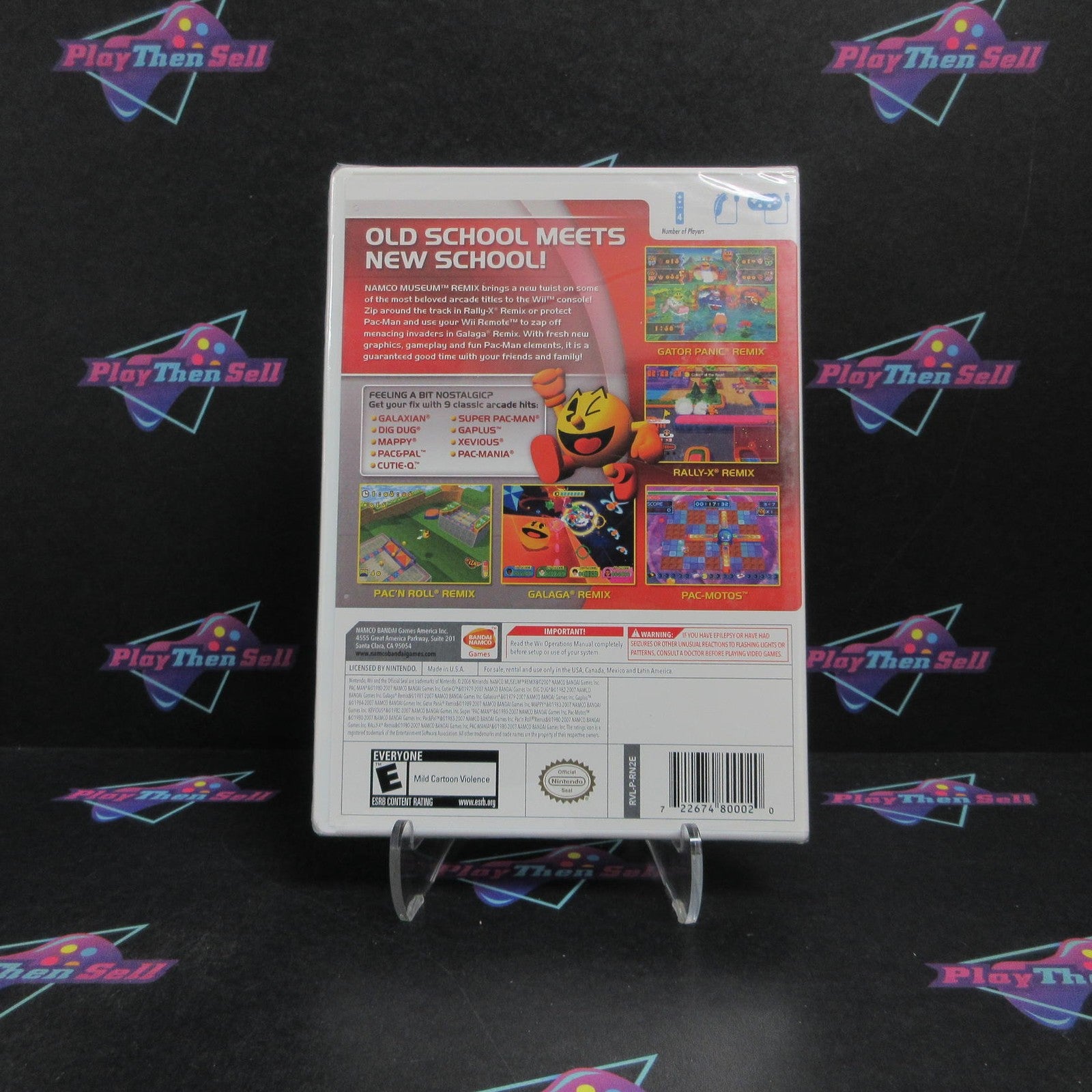 Namco Museum Remix Nintendo Wii Brand New - Sealed