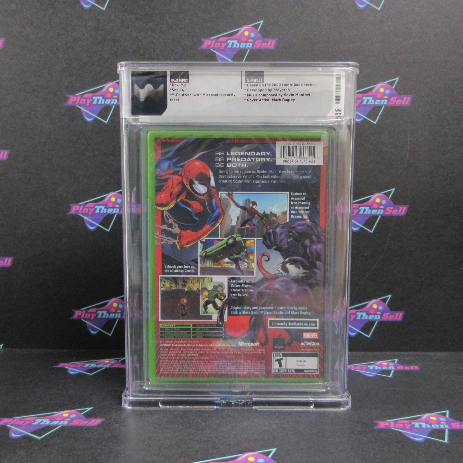 Ultimate Spider-Man Xbox WATA Graded 9.2 A Sealed Brand New - Sealed