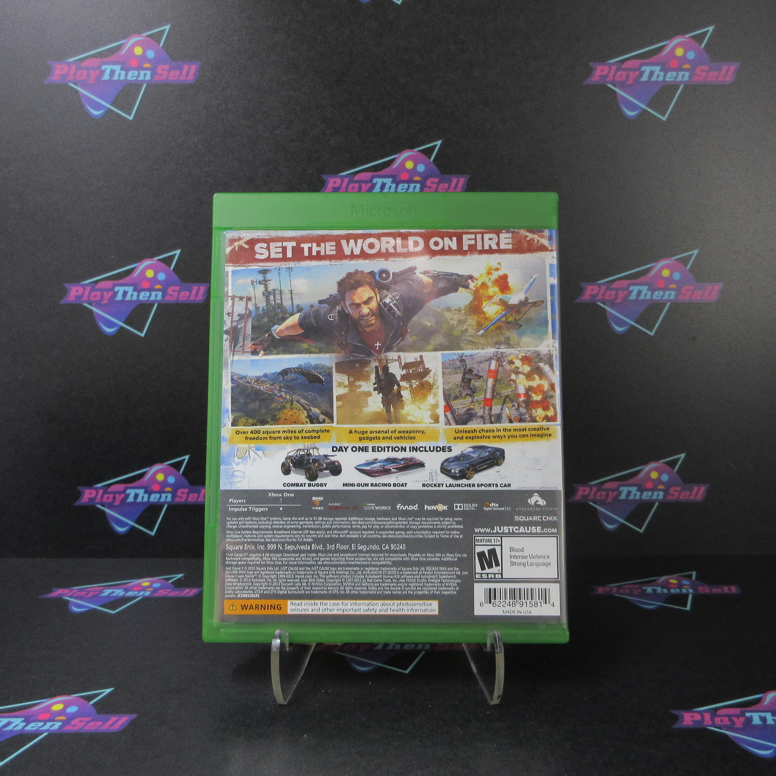 Just Cause 3 Day One Edition Xbox One Complete - 1 Year Warranty EX Cond