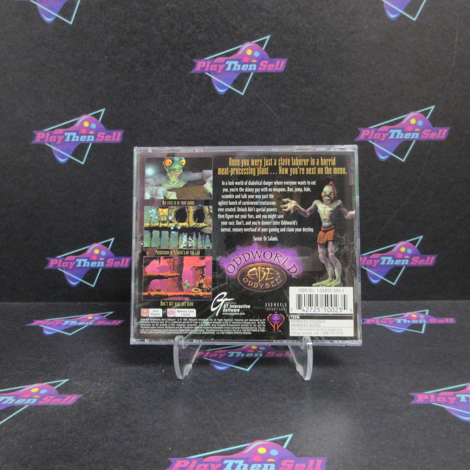 Oddworld Abe's Oddysee PS1 PlayStation 1 GH + Reg Card Complete  - 1 Year Warr..