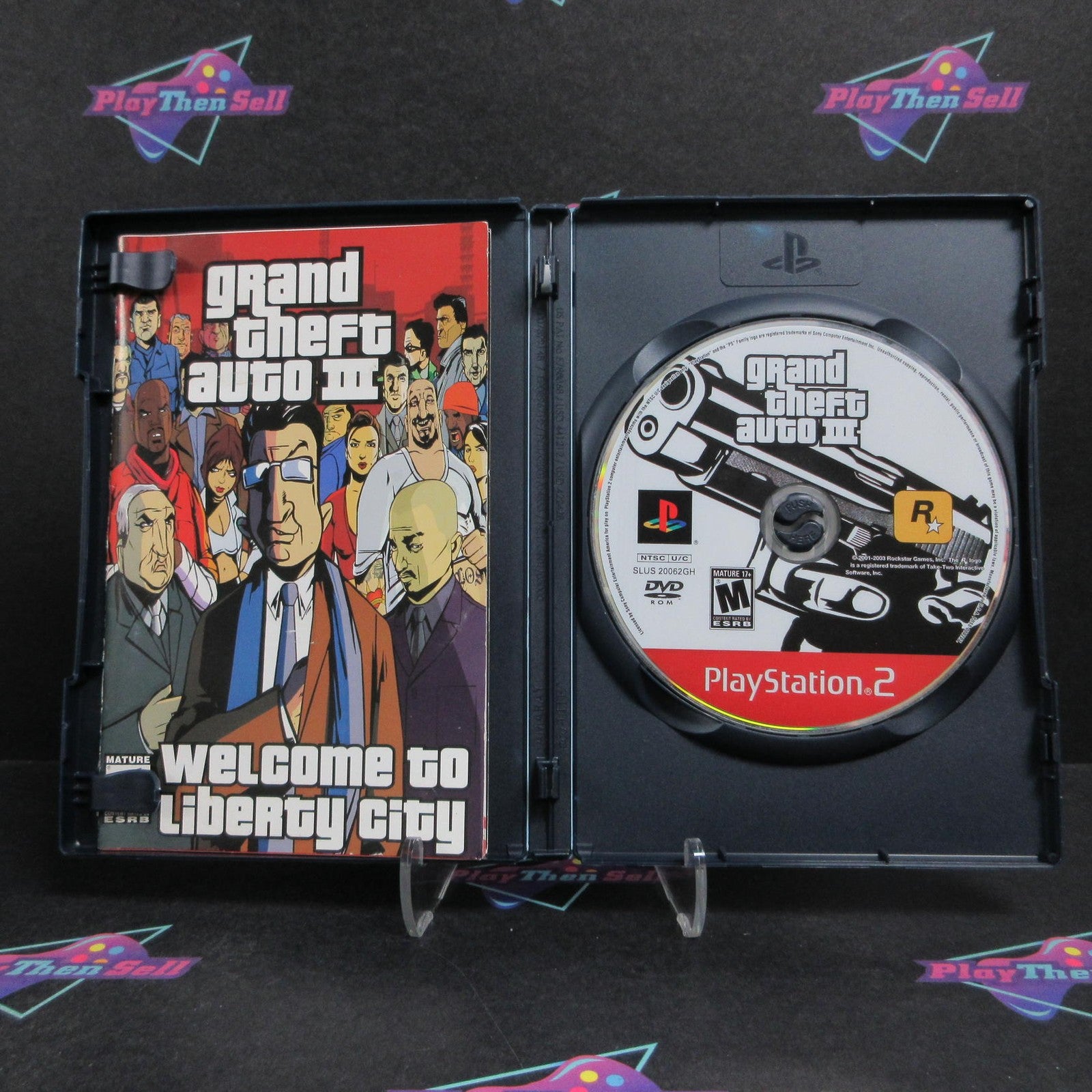 Grand Theft Auto III Double Pack PS2 PlayStation 2 GH + Map Complete  - 1 Year..