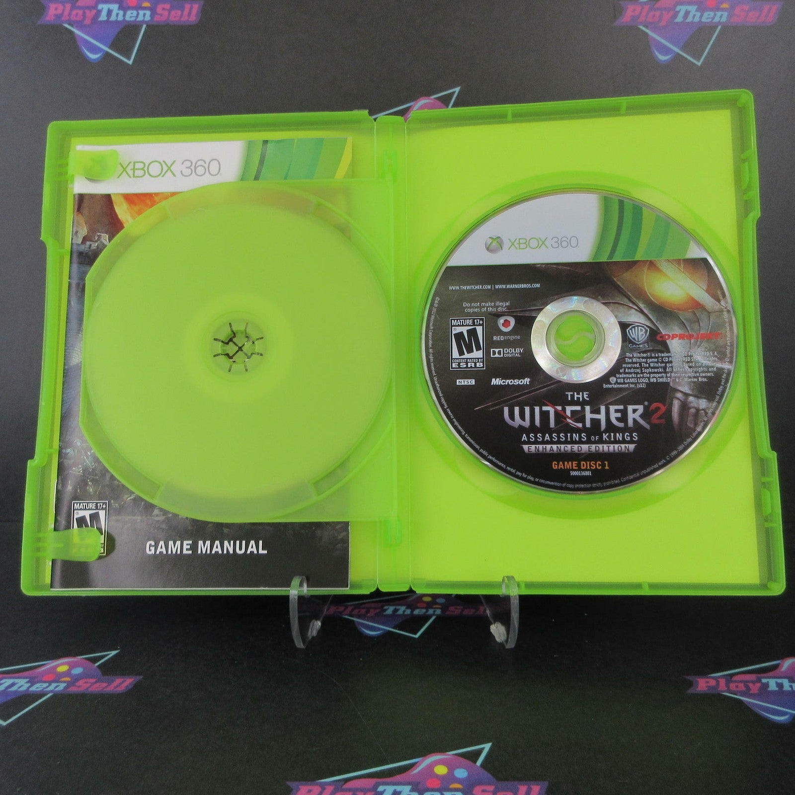 Witcher 2 Assassins Of Kings Enhanced Xbox 360 + Map / CD Complete  - 1 Year W..