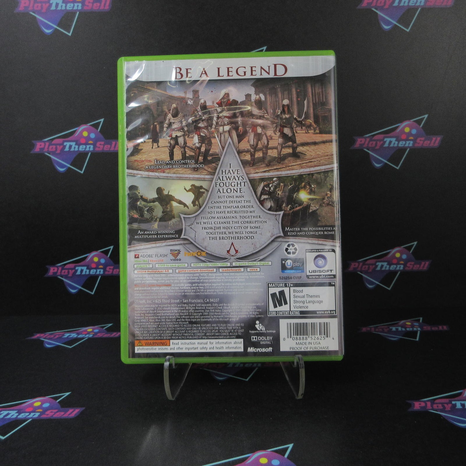 Assassin's Creed Brotherhood Xbox 360 PH Complete - 1 Year Warranty EX Cond