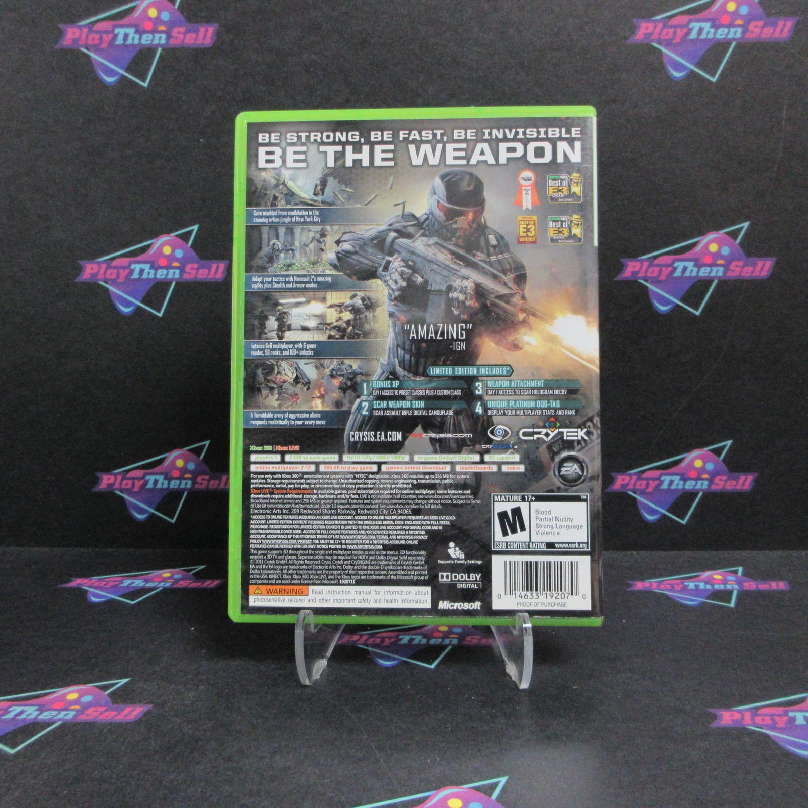 Crysis 2 Limited Edition Xbox 360 Complete - 1 Year Warranty VG