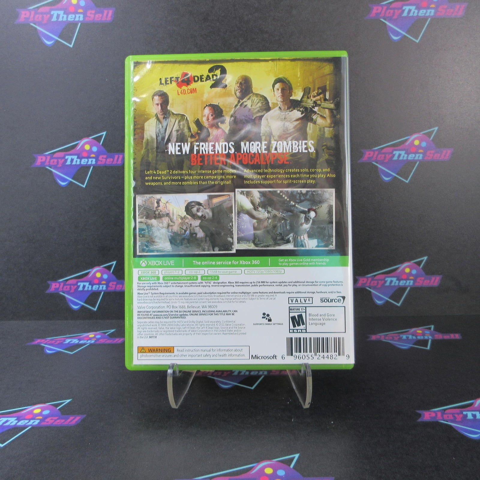 Left 4 Dead 2 Xbox 360 PH Complete - 1 Year Warranty EX Cond